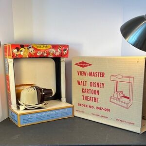 1950’s Vintage Working View-Master Walt Disney Cartoon Theatre Projector & Reels